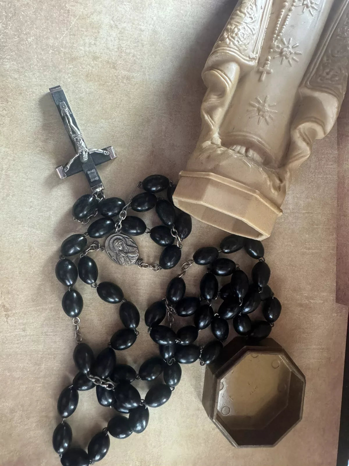 Haunted Virgin Mary Rosary from St. George's Church Czech Republic