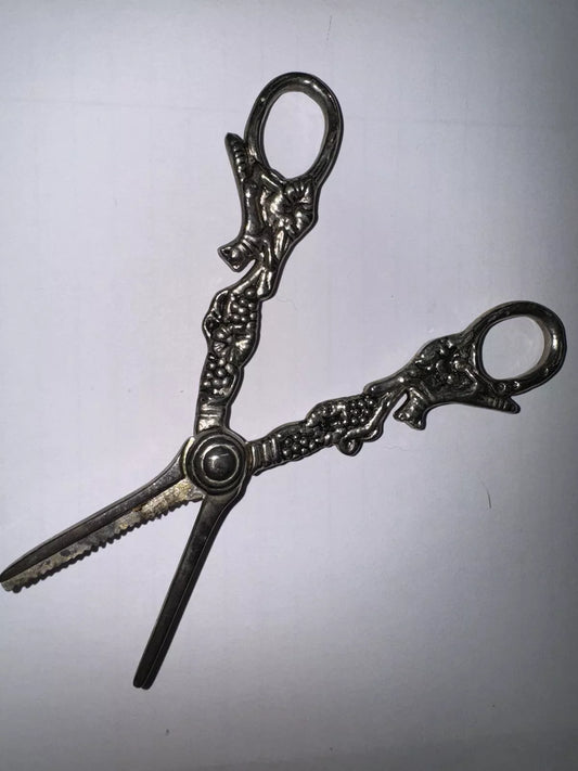 Haunted Vintage SILVER Grape Scissors from Highgate Cemetery London