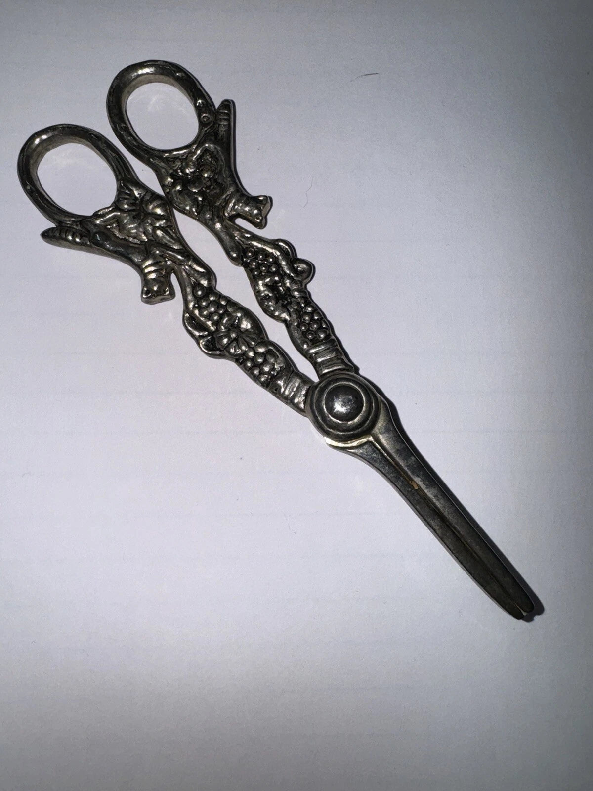 Haunted Vintage SILVER Grape Scissors from Highgate Cemetery London